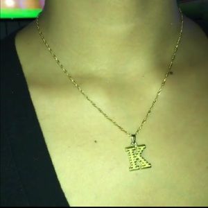 Gold Plated initial necklaces